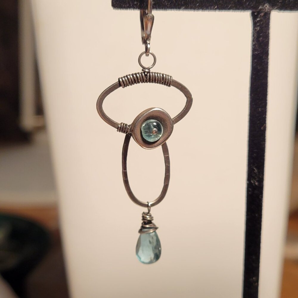 Handmade Boho Sterling Silver Earrings - Picture 3 of 9